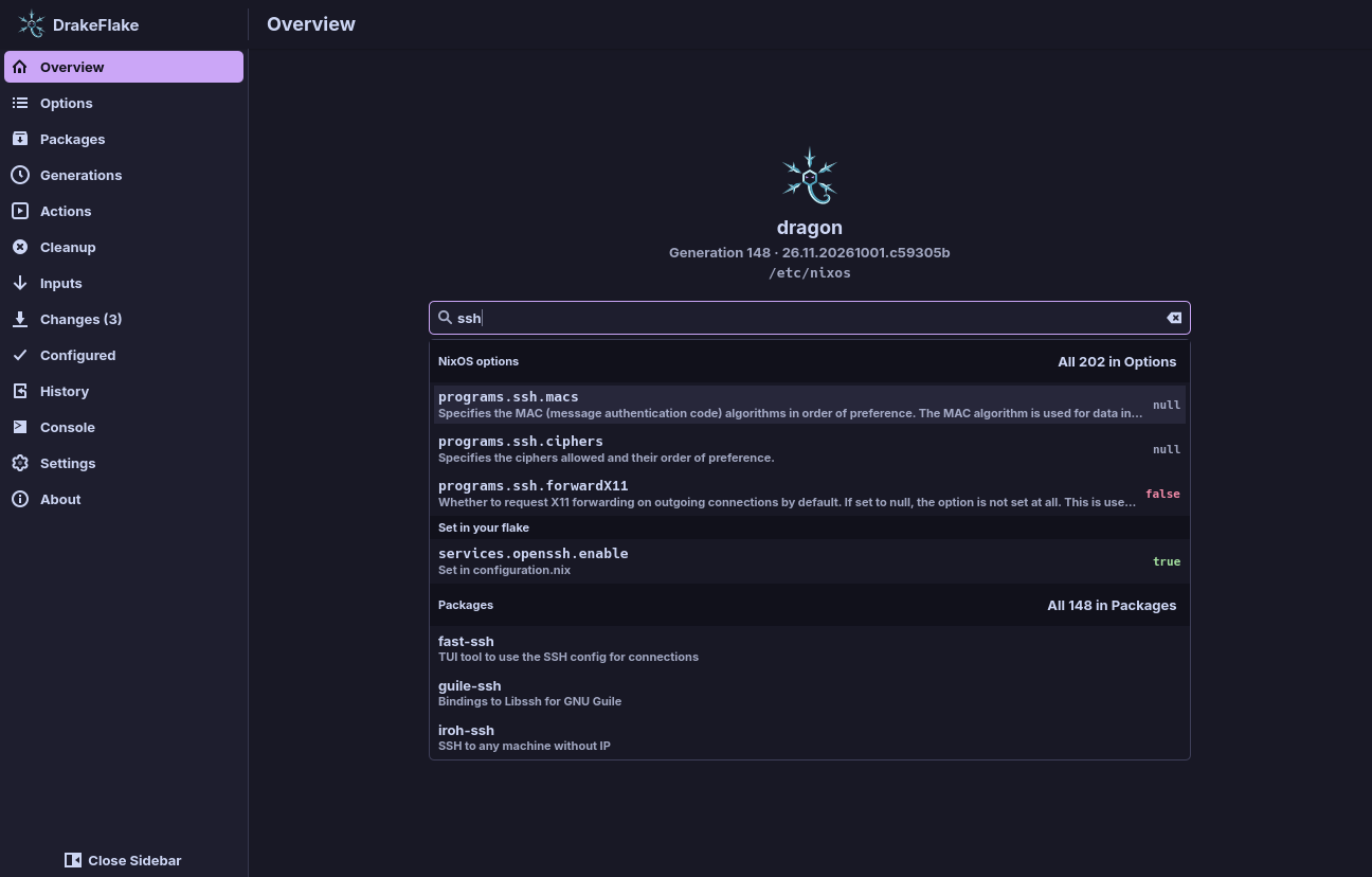 Searching everything for ssh